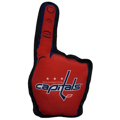 Washington Capitals #1 Fan Dog Toy, Back View - Trendy Dog Boutique