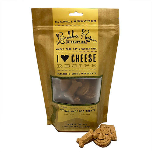 I Heart Cheese Biscuit Dog Treats Bag - Trendy Dog Boutique