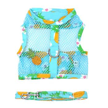 Cool Mesh Dog Harness Pineapple Luau - Trendy Dog Boutique