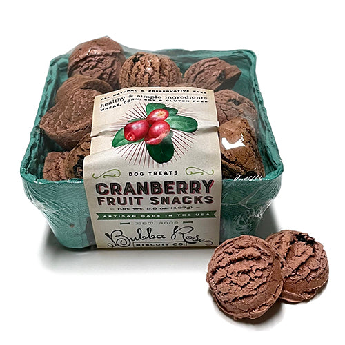 Cranberry Fruit Crate Box Dog Treats - Trendy Dog Boutique