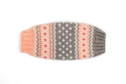 Peach Fairisle Dog Sweater - Trendy Dog Boutique