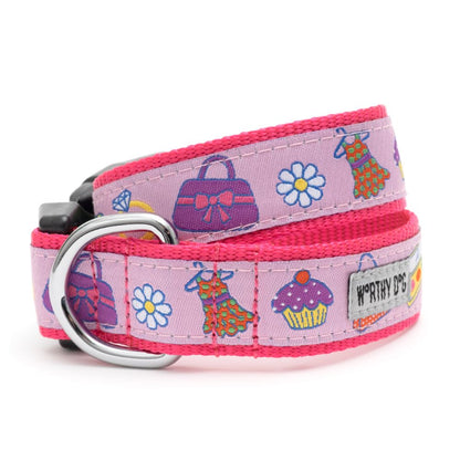 Fashionista Adjustable Dog Collar, Front View - Trendy Dog Boutique