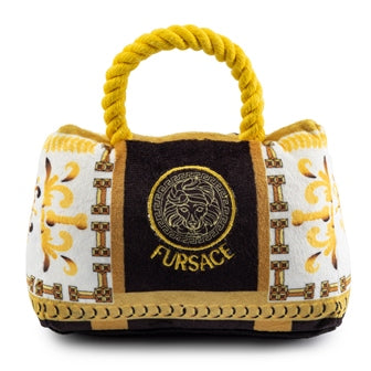 Fursace Handbag Plush Dog Toy, front - Trendy Dog Boutique