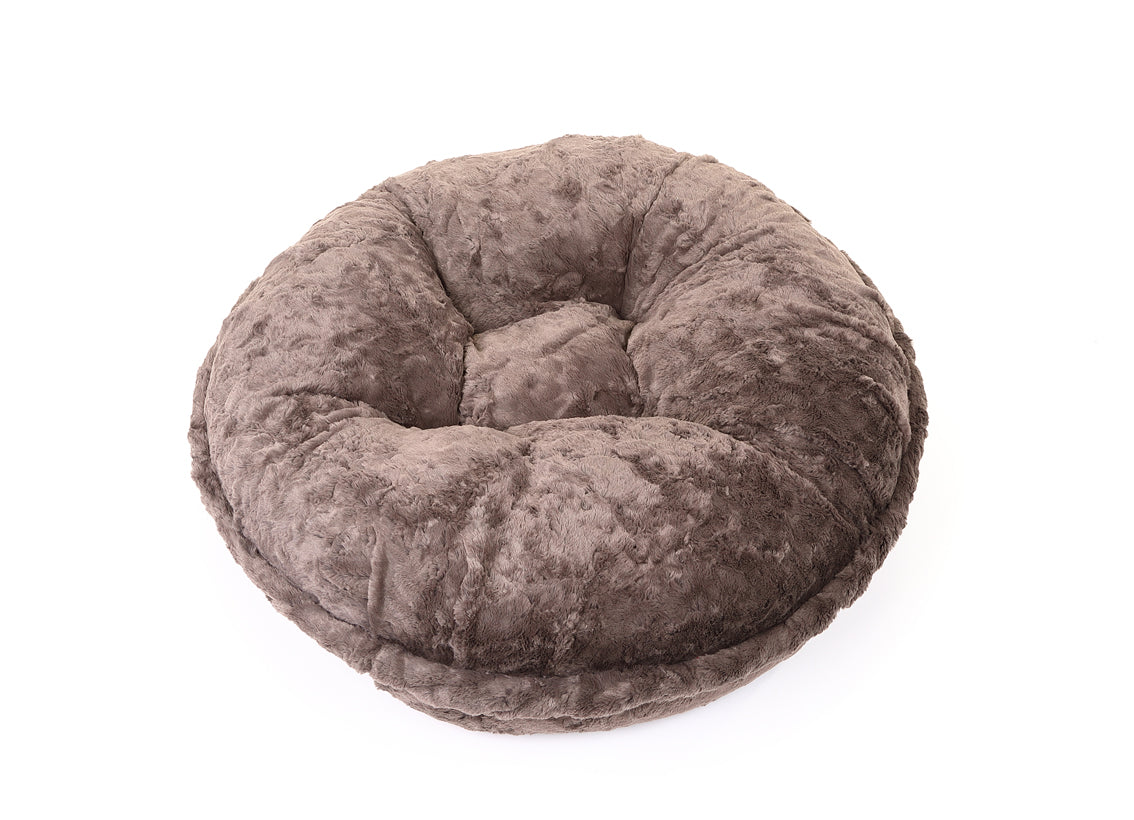 Gator Round Dog Bed, Front View - Trendy Dog Boutique