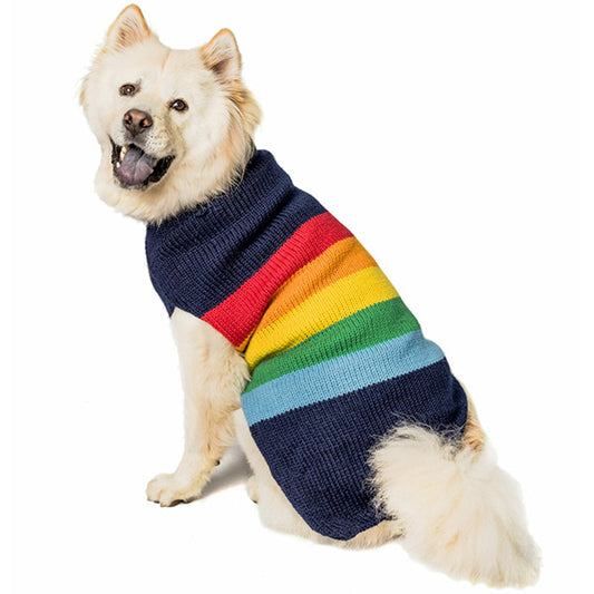 Good Vibes Dog Sweater, on dog - Trendy Dog Boutique