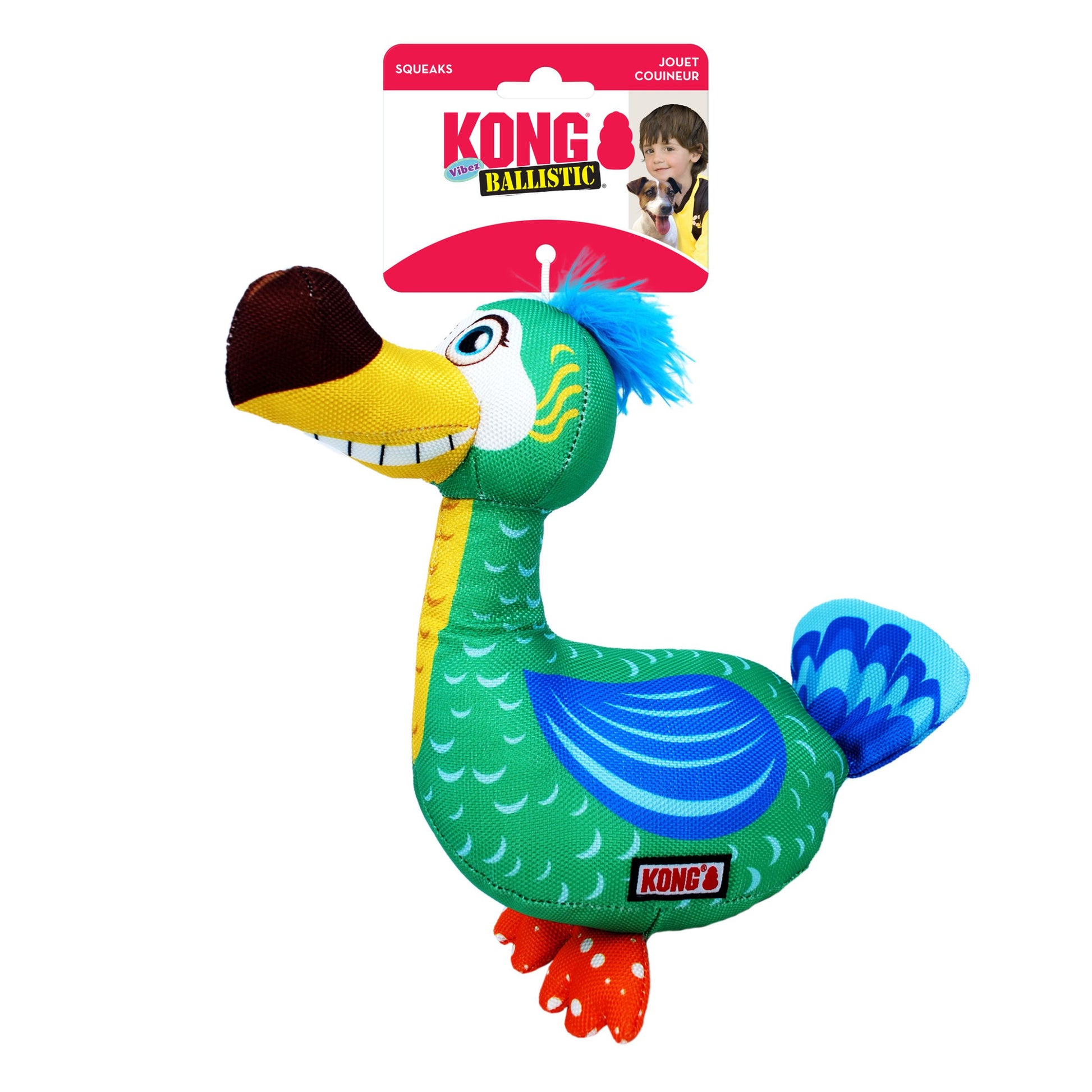 Kong Ballistic Vibez Bird Toy - Trendy Dog Boutique