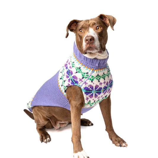 Lavender Flowers Dog Sweater - Trendy Dog Boutique