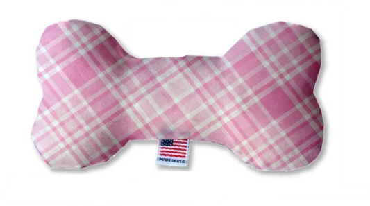 Pink Plaid Valentine Bone - Trendy Dog Boutique