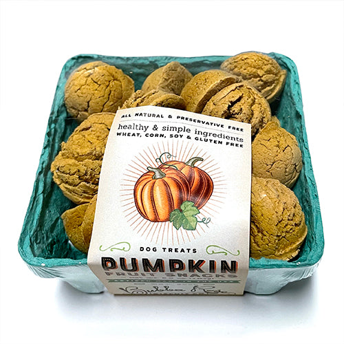 Pumpkin Fruit Crate Box Dog Treats, packaging - Trendy Dog Boutique