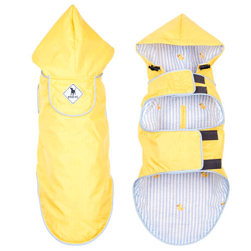 Seattle Slicker Dog Raincoat, Yellow Rubber Duck - Trendy Dog Boutique