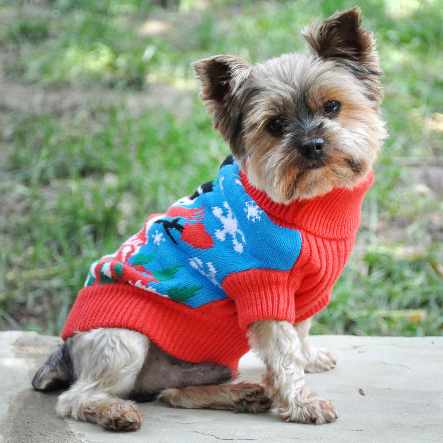 Snowman Holiday Dog Sweater - Trendy Dog Boutique