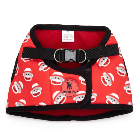 Sidekick Printed Sock Monkey Harness - Trendy Dog Boutique