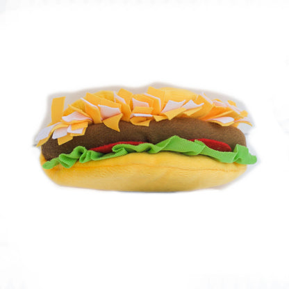 Taco Tuesday Plush Dog Toy, Top View - Trendy Dog Boutique
