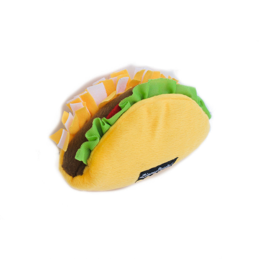 Taco Tuesday Plush Dog Toy, Back View - Trendy Dog Boutique