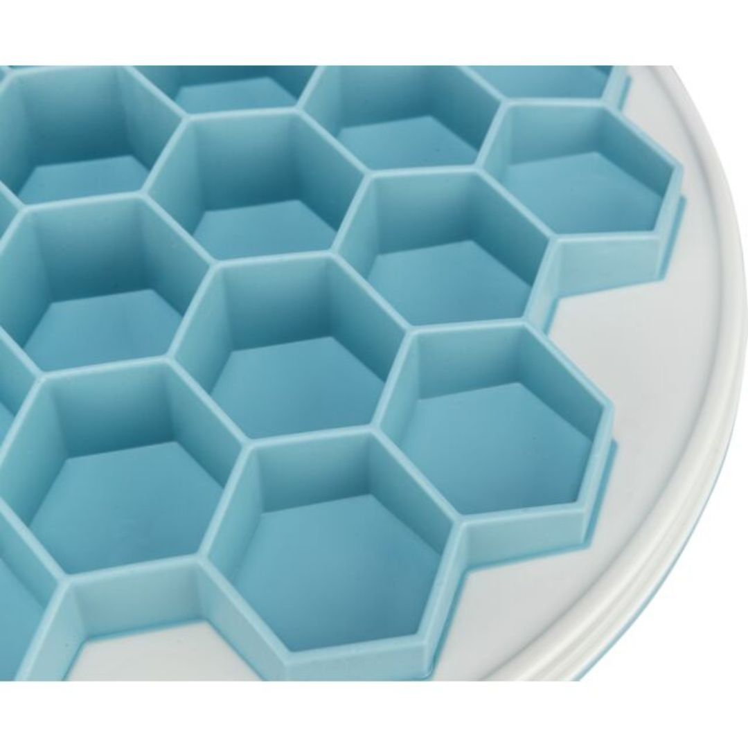 Honeycomb Slow Feeder Dog Bowl, Close Up View - Trendy Dog Boutique