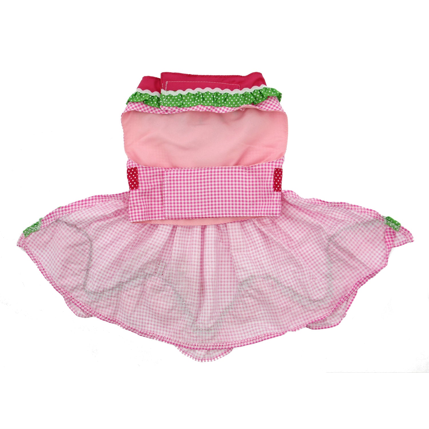 Watermelon Dog Harness Dress, front flat - Trendy Dog Boutique