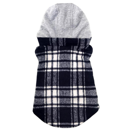 Flannel Weekender Dog Sweatshirt Hoodie - Trendy Dog Boutique