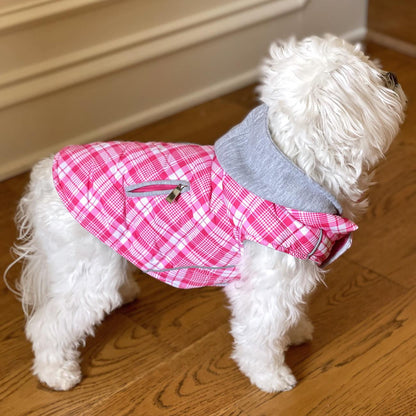 Flannel Weekender Dog Sweatshirt Hoodie - Trendy Dog Boutique