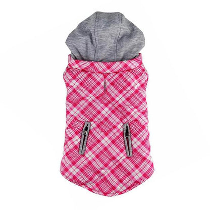 Flannel Weekender Dog Sweatshirt Hoodie - Trendy Dog Boutique