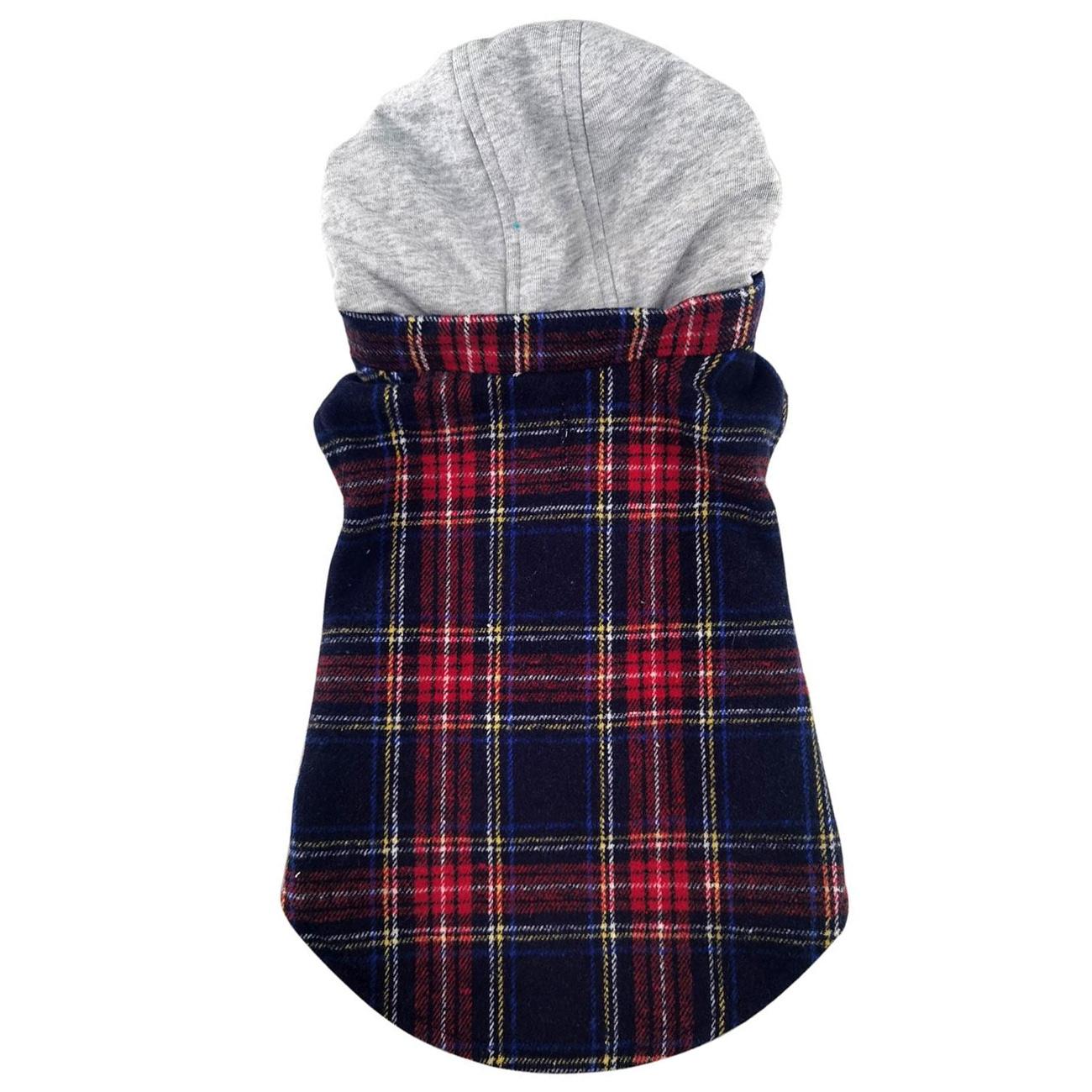 Flannel Weekender Dog Sweatshirt Hoodie - Trendy Dog Boutique