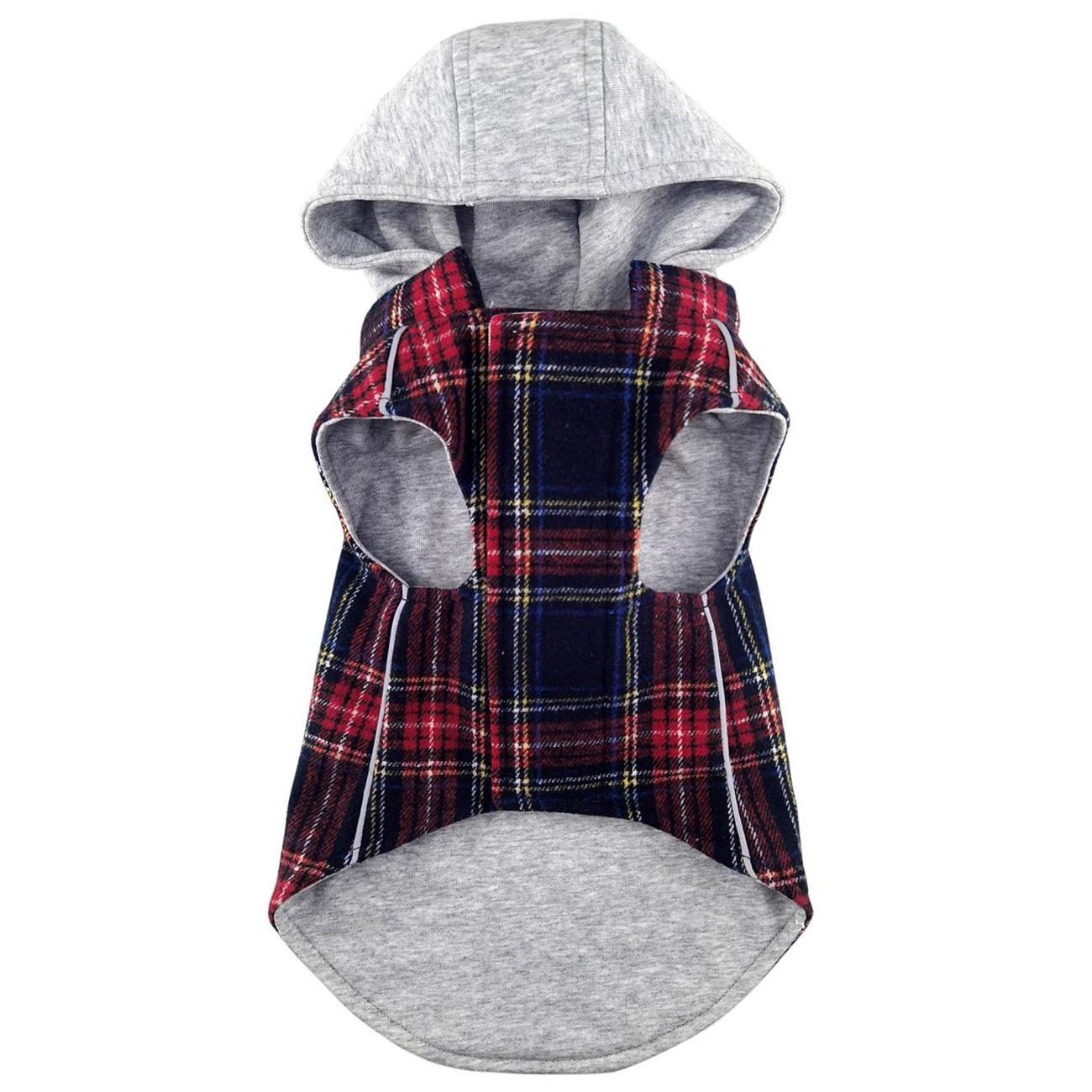 Flannel Weekender Dog Sweatshirt Hoodie - Trendy Dog Boutique